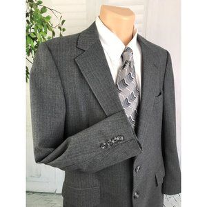 Botany 500 Suit Jacket Men's Size 40 Regular 2 Button Gray Blazer Vented / 5L54